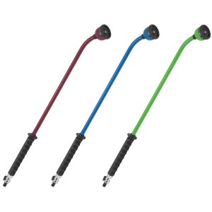 Gießstab 90cm, farbig sortiert, für Gartenbewässerung mit 10 Strahlformen.
