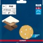Bosch Expert Schleifblatt C470, Ø 125mm, K60, 5 Stück. Zubehör für Exzenterschleifer.