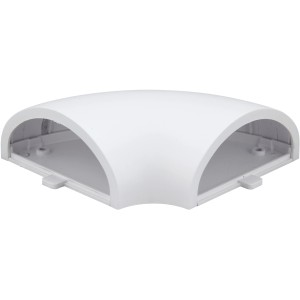 Weißes e2 elektro Eckmodul für LED Unterbauleuchten Systeme.