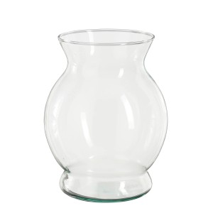 Transparente Mica Vase Jazz, 20 cm hoch, Ø 12,5 cm. Ideal für Blumenarrangements.