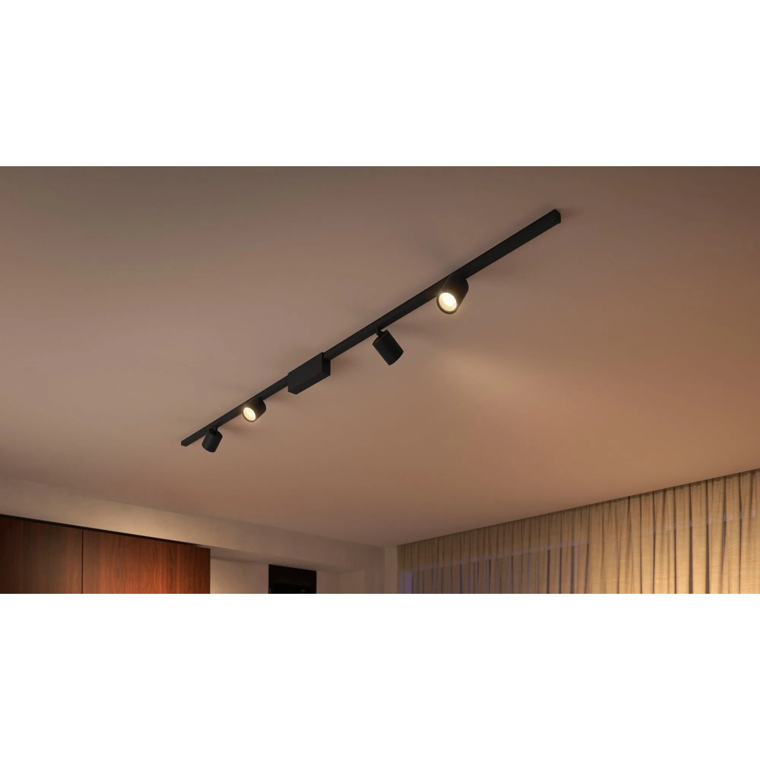 Philips Hue LED-Deckenleuchte Perifo Schienensystem 4 Spots Schwarz_6