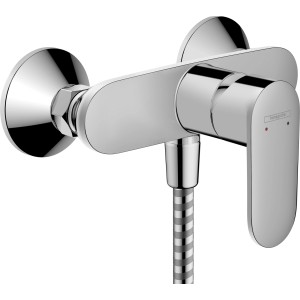 Hansgrohe Vernis Blend Brausemischer Aufputz in Chrom, mit Brauseschlauch.