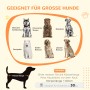 PawHut Hundekäfig für große Hunde bis 30kg, Körperlänge < 60cm. Beispiele: Husky, Labrador. Messanleitung für Hundezwinger.