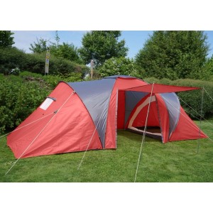 MCW Campingzelt Loksa 4 Personen Rot