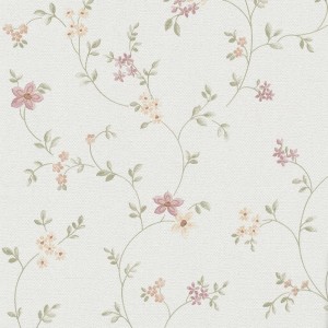 AS-Creation Vliestapete Blüten Vorgeleimt 10,05 m x 0,53 m Creme-Rosa FSC®