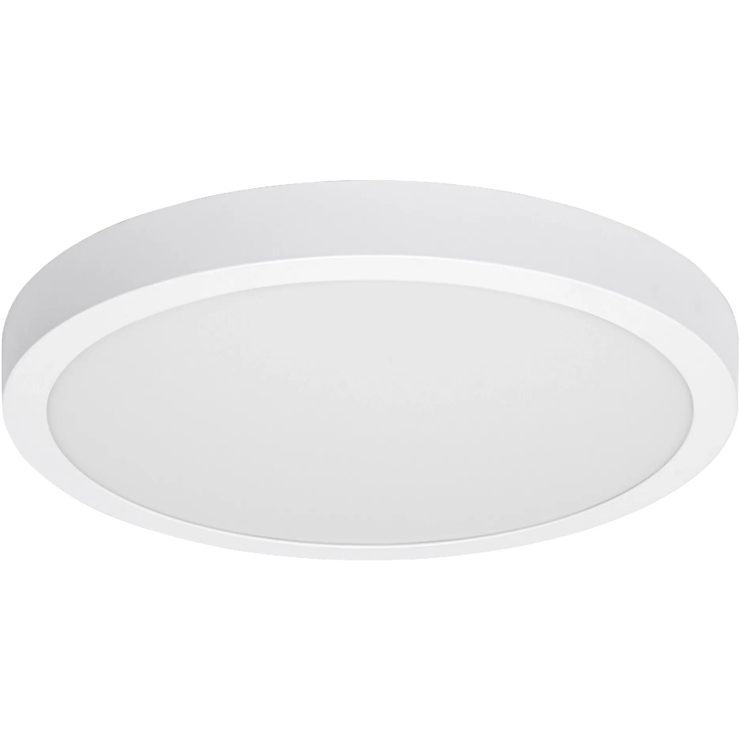 Weiße, runde Ledvance Smart+ WiFi Einbauleuchte Surface Downlight, Durchmesser 40 cm.