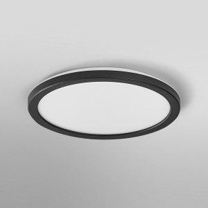 Ledvance Smart+ LED-Deckenleuchte Orbis Ultra Slim, schwarzer Rahmen, Ø 23 cm.