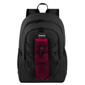 Bomoe IceBreezer KR50 Kühlrucksack, 35 Liter, anthrazit mit roter Decke.