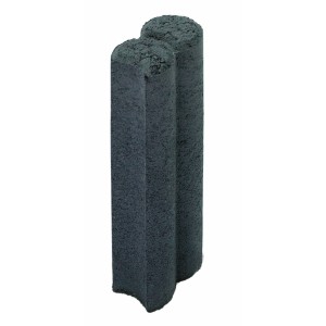 Diephaus Mini Palisadenbordstein, anthrazit, 9,1x25x6cm, für Beet- und Rasenkanten.