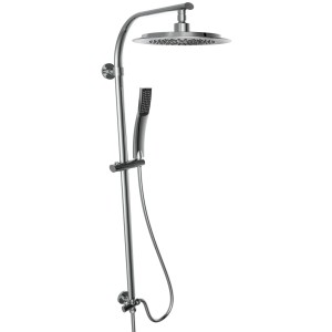 Eisl Duschset Stiloval mit Regendusche und Handbrause, Chrom.