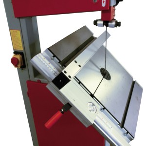 Holzmann HBS400 Holzbandsäge mit neigbarem Tisch und Parallelanschlag.