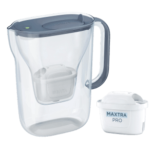 Brita Wasserfilter-Kanne Style Essential inkl. Kartusche MX Pro 2,4 l Steinblau