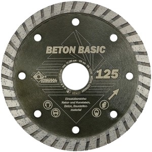 Medial Diamant Trennscheibe Beton Basic, 125 mm Durchmesser, für Winkelschleifer.