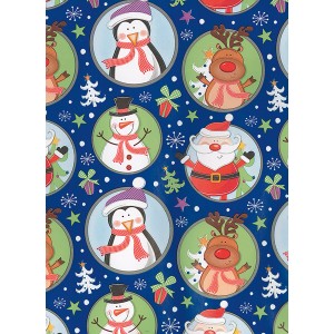 Geschenkpapier Weihnachten Kinder Rolle 10 m 5-fach sortiert