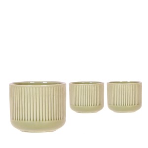 Keramik-Übertopf "Flare Green" Topf-Ø ca. 6 cm