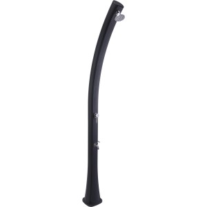 Summer Fun Solardusche, 25 l Tank, Grau. Gartendusche mit Einhebelmischer für warmes Wasser.