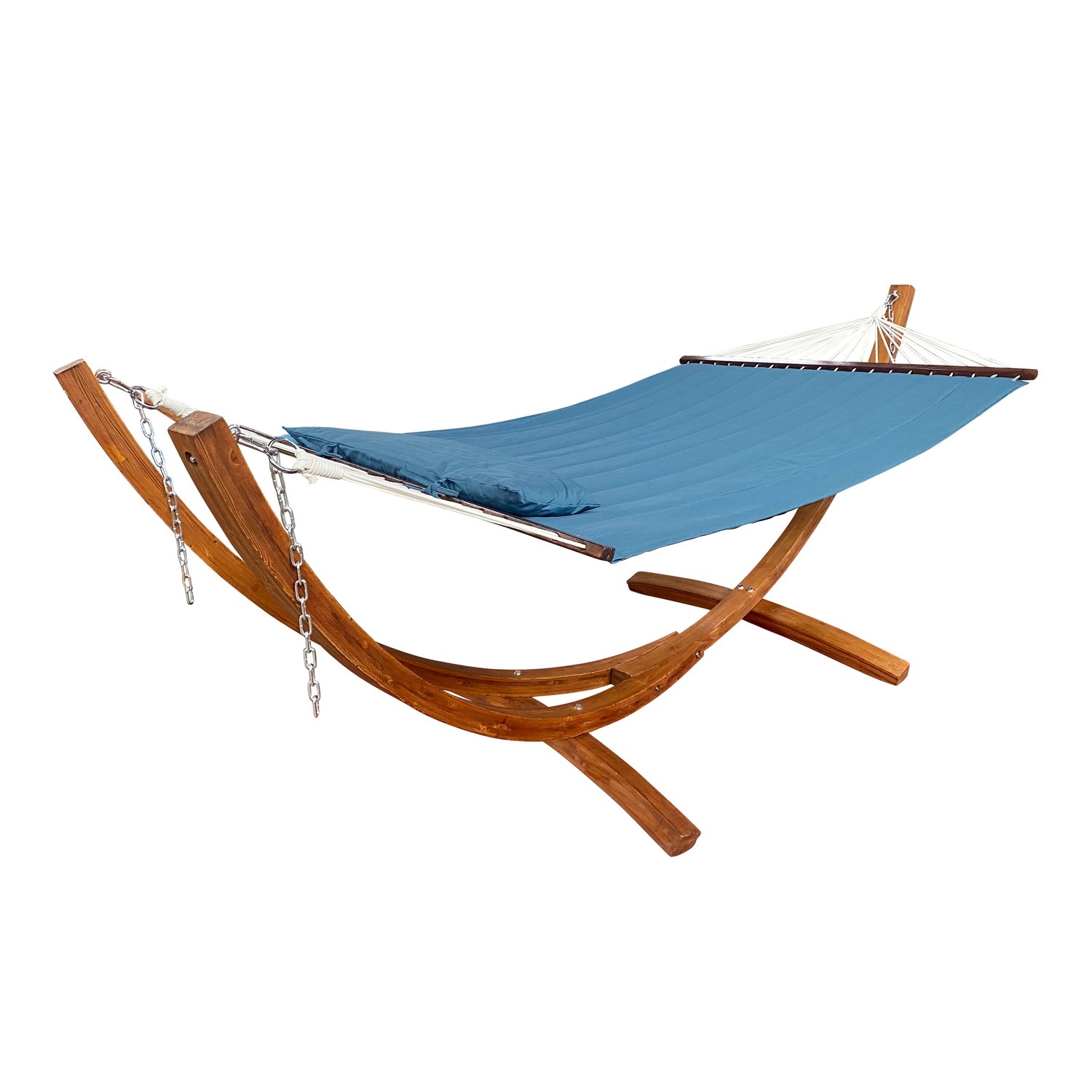 Axi Hängematte Hawaii Set mit Holzgestell Blau kaufen bei OBI