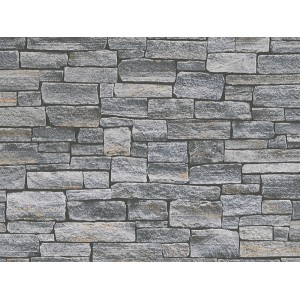 A.S. Creation Vliestapete Dekora Natur Steine Grau FSC®