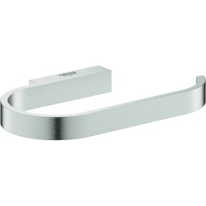 Grohe Selection Toilettenpapierhalter ohne Deckel in Supersteel-Optik.