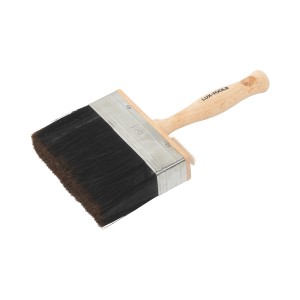 Flächenstreicher Lacke Kunstharz, 120 mm Borstenbreite, Holzgriff.
