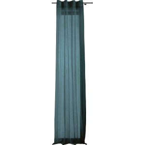 Blauer Schlaufenschal von Mydeco, 300x135 cm, halbtransparenter Fenstervorhang.
