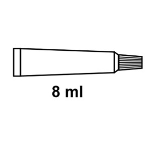 Kirchhoff Reparatur-Emaille, weiße 8 ml Tube zur Ausbesserung von Kratzern.