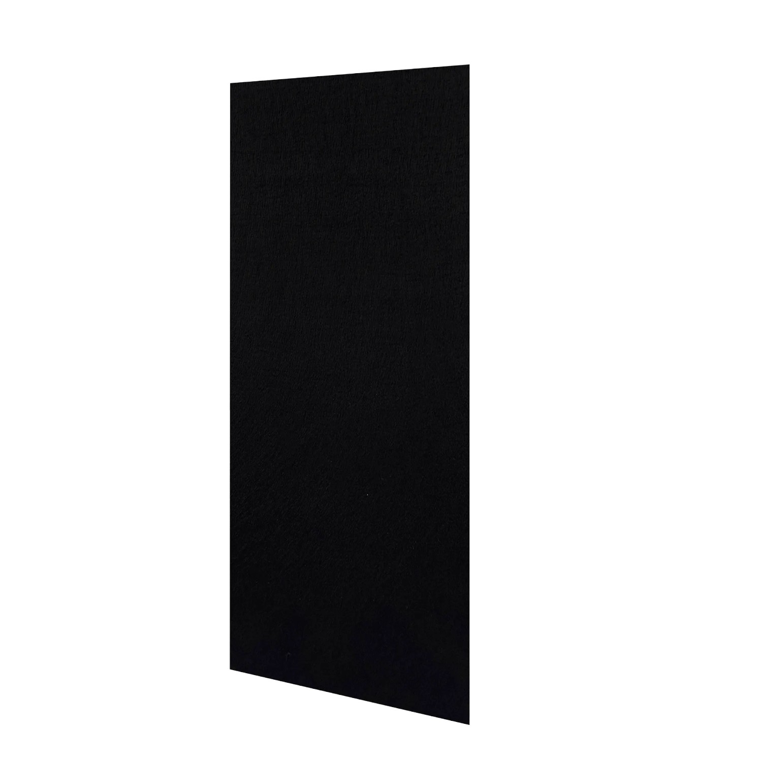 Schwarzes Jangal Modular Wall Wandpaneel aus Filz, 52x104 cm, mit gefasten Kanten für moderne Wandgestaltung.