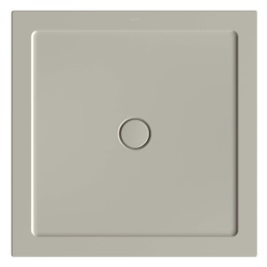 Quadratische, extraflache Bette Duschwanne Stage, 100x100 cm, Stone.