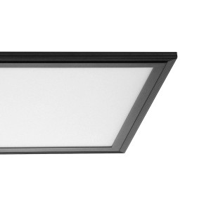 Schwarze EGLO LED-Deckenleuchte SALOBRENA, 120 cm, neutralweißes Licht für Küche oder Büro.