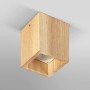 Ledvance Smart+ WiFi Deckenleuchte Decor Holz, Holzbraun, quadratisch, 13cm.