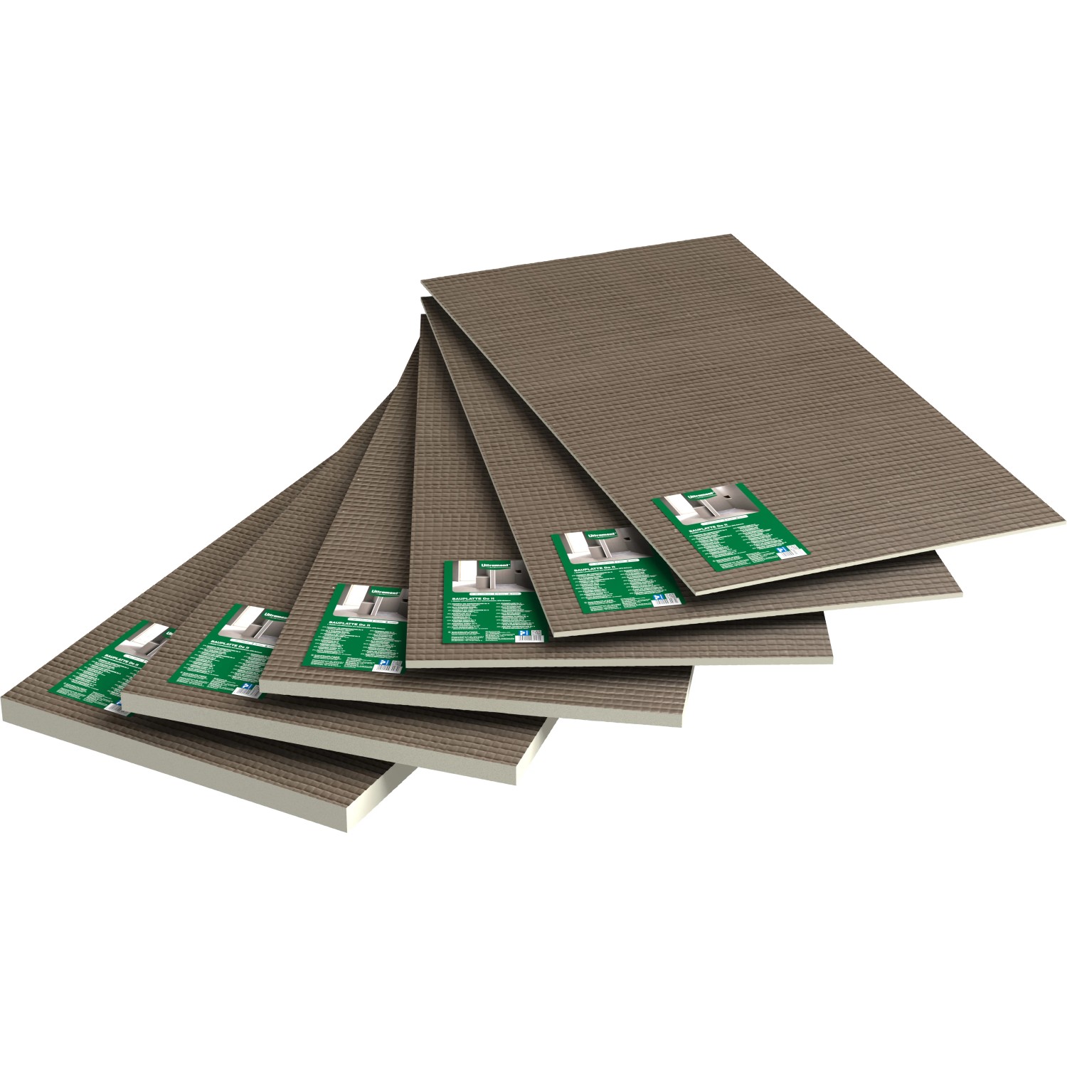 Ultrament Bauplatten Do it, 120x60x0,4 cm, grau, für Wand- und Bodengestaltung.