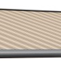 Beige-braune Wismar Kassettenmarkise S-Compact, 200x150 cm, mit Streifenmuster.