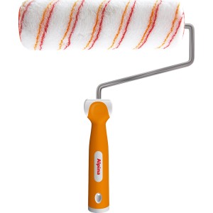 Alpina Spritz-Schutz Spezialroller, 25 cm Farbroller mit orangem Griff.
