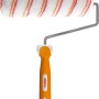 Alpina Spritz-Schutz Spezialroller, 25 cm Farbroller mit orangem Griff.