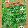 Sperli Bio-Kerbel Fijne Krul Samen im Samentütchen, einjähriges Küchenkraut mit Anis-Aroma.