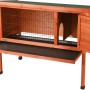 Trixie Kleintierstall Natura, braun, 116x92x63cm, mit Gitter, Tür und Schublade für einfache Reinigung.