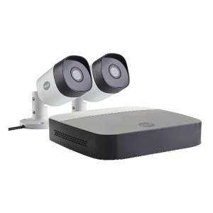 Yale Überwachungskamera-Set mit 2 Outdoor-Kameras und Recorder (1TB) für Smart-Home CCTV.