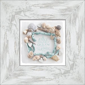 Bild mit Rahmen Maritim Style I 34 cm x 34 cm