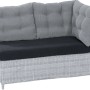 Ersatz-Sitzkissen für graues Lounge-Sofa Madison, Bezug aus Polyamidfasern, Füllung aus Schwamm.