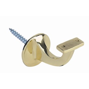 Handlaufkonsole aus poliertem Messing, 2er Set Handlauf Zubehör mit Schraube.