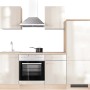 Flex-Well Küchenzeile Orlando, 220 cm, Kaschmir Glanz/Sonoma Eiche, mit E-Geräten.