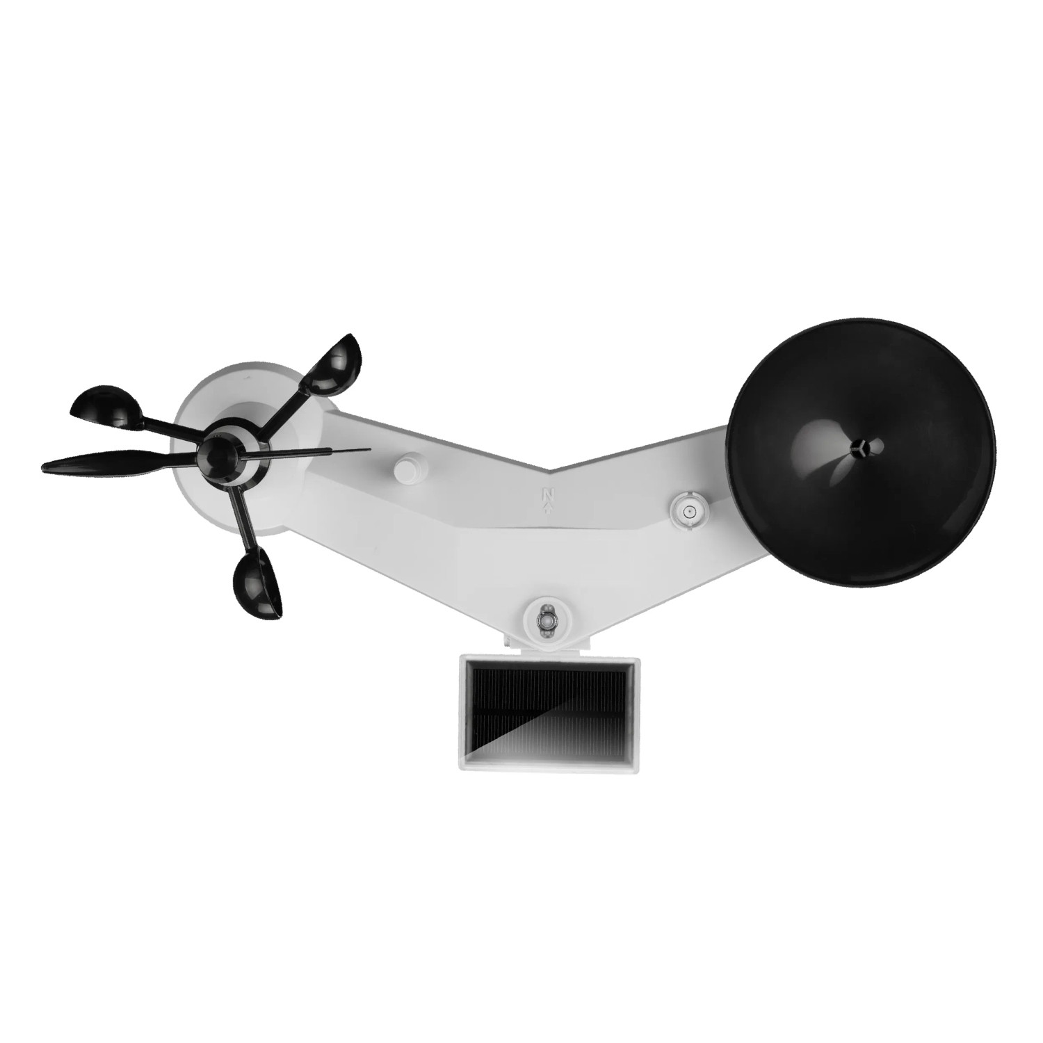 7-in-1 Außensensor der Bresser WLAN-Wetterstation zur Messung von Wind, Regen, UV-Level und Licht.