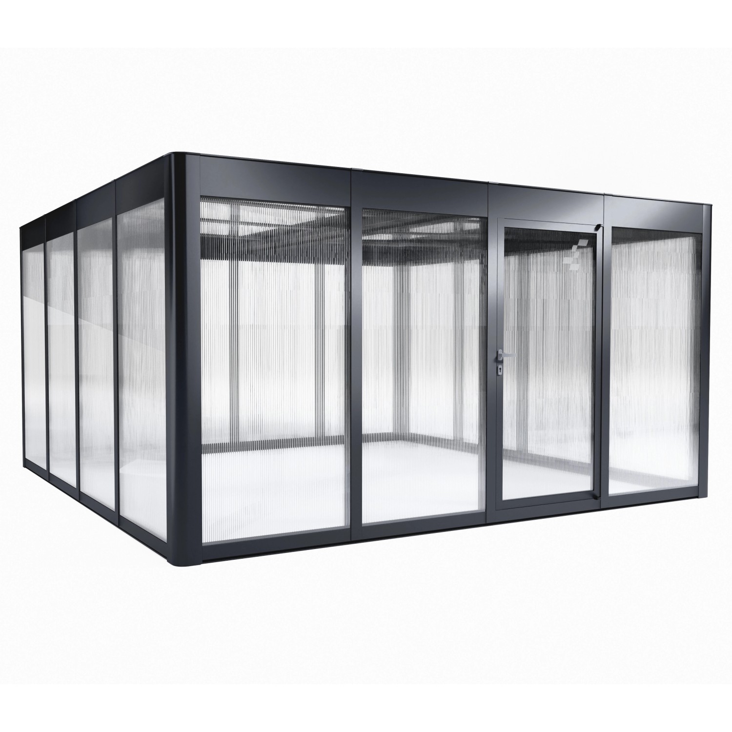 SunElements Gartenhaus SunGarden Select 4.4, anthrazit-metallic, 19,6 m².