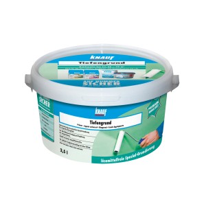Knauf Tiefengrund LF, 2 Liter Gebinde. Grundierung für saugende Untergründe.
