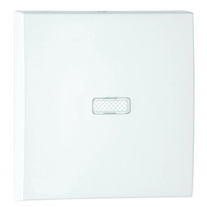 Weiße Logus Wippe mit Linse für Schalter und Taster.