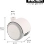 Wagner Möbel-Doppelrolle Soft, Ø 5 cm, weiß-grau. Rolle aus Kunststoff mit weicher Lauffläche.