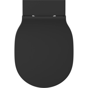 Ideal Standard Connect Air Wand-WC, spülrandlos, Schwarz, von oben.