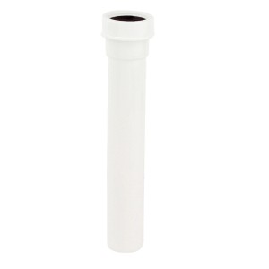 Weißes Kirchhoff Verlängerungsrohr, 47,8 mm x 250 mm, für DN 40 Siphon.