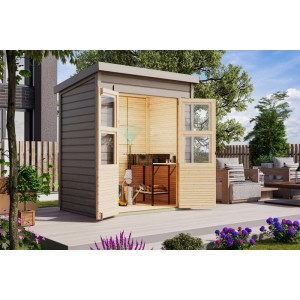 Karibu Gartenhaus Neuenburg 0 naturbelassen