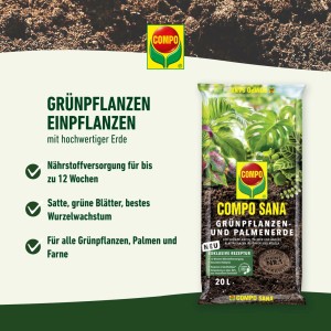 Compo Sana Grünpflanzen- und Palmenerde 1 x 5 l